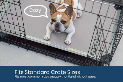 Chew Proof Elevated Dog Bed - Made for Aggressive Chewers, Indestructible Cot, Heavy Duty, 120-Day Warranty, Washable, Pre-Assembled, Fits Crates Large 41"X27" Blue Quartz