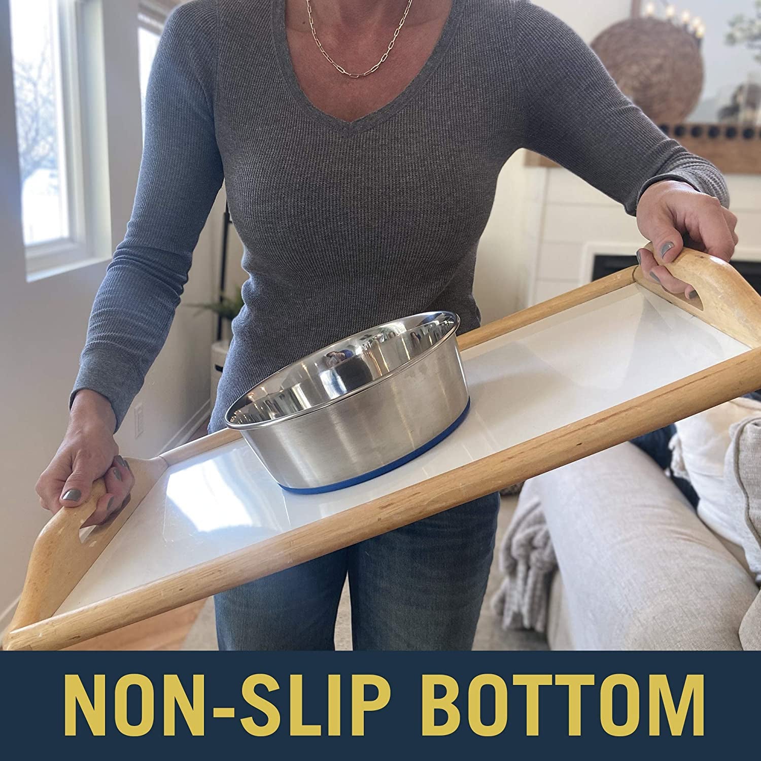 Ourpet'S Durapet Premium Dishwasher Safe Stainless Steel Dog Bowl for Food or Water [Multiple Sizes for Small to Large Dogs] in Traditional or Wide Base Design - 8 CUP